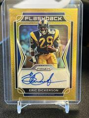 Eric Dickerson [Gold Prizm] Football Cards 2021 Panini Prizm Flashback Autographs Prices