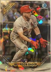 Harrison Bader [Atomic Refractor] Baseball Cards 2018 Bowman Rookie of the Year Favorites Prices