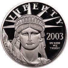 2003 Coins $50 American Platinum Eagle Prices