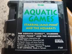 Cartridge (Front) | Aquatic Games Starring James Pond Sega Genesis