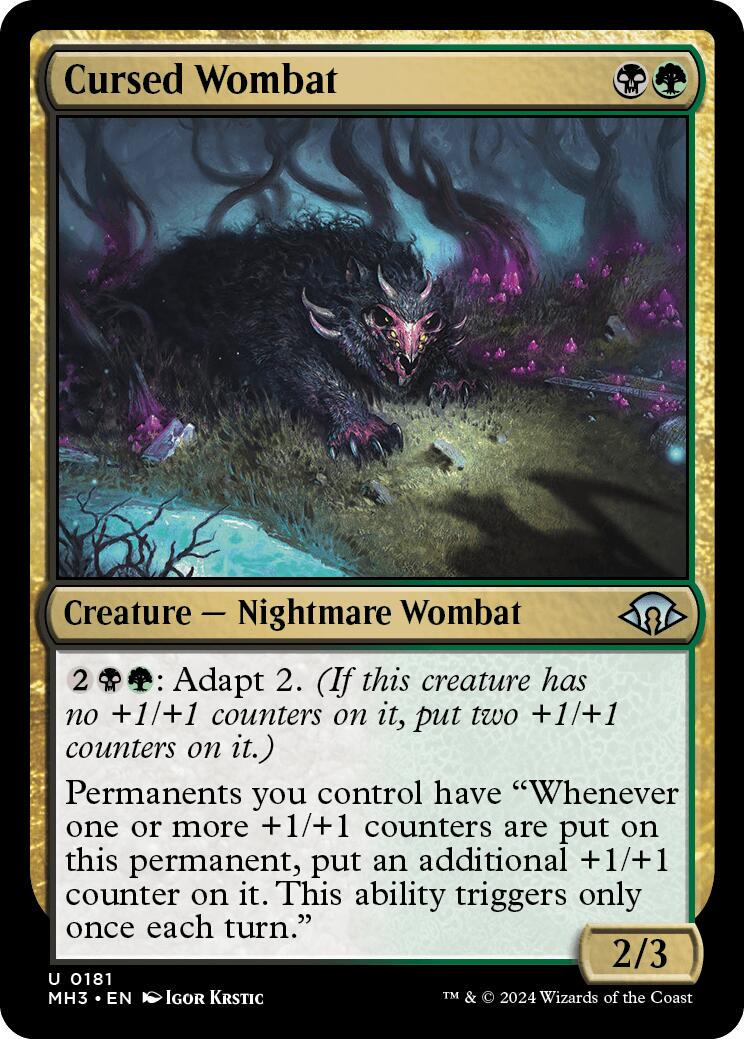 Cursed Wombat #181 Magic Modern Horizons 3