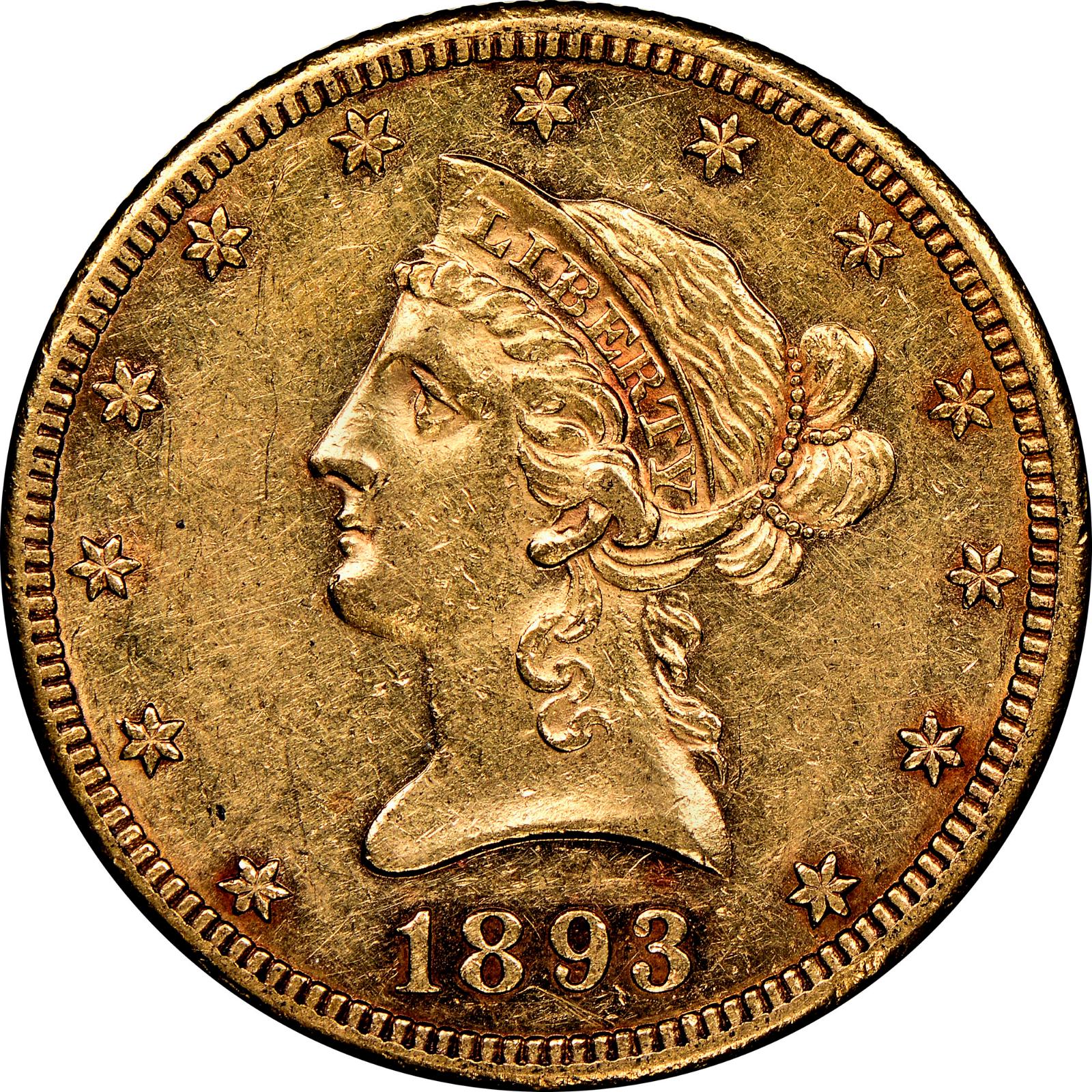 1893 [PROOF] Coins Liberty Head Gold Eagle