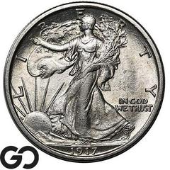 1917 Coins Walking Liberty Half Dollar Prices