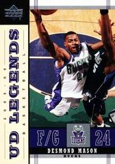 Desmond Mason #46 Basketball Cards 2003 Upper Deck Legends Prices