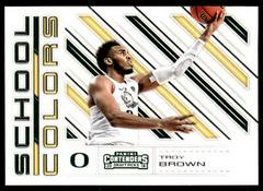 Troy Brown Jr. Basketball Cards 2018 Panini Contenders Draft Picks School Colors Prices