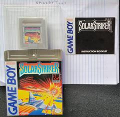 Box, Cartridge, Manual, And Tray | Solar Striker GameBoy