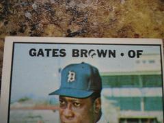 Split O Error | Gates Brown [Error] Baseball Cards 1967 Topps