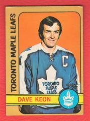 Dave Keon #108 Hockey Cards 1972 O-Pee-Chee Prices