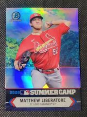 Matthew Liberatore #SC-26 Baseball Cards 2021 Bowman Chrome 2020 Summer Camp Prices