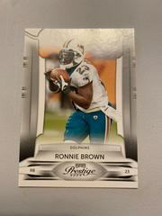 Ronnie Brown #52 Football Cards 2009 Playoff Prestige Prices