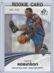Nate Robinson Basketball Cards 2005 SP Game Used Prices