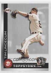 Tim Lincecum #TTT-10 Baseball Cards 2010 Topps Toppstown Prices