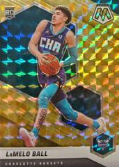LaMelo Ball [Reactive Yellow] Basketball Cards 2020 Panini Mosaic Prices