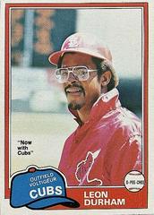 Leon Durham #321 Baseball Cards 1981 O Pee Chee Prices