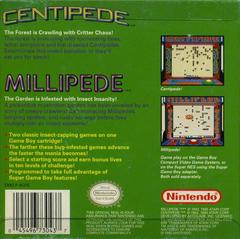 Arcade Classic 2 - Back | Arcade Classic 2: Centipede and Millipede GameBoy