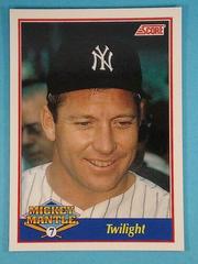 Twilight [Promo] Baseball Cards 1991 Score Mickey Mantle Prices