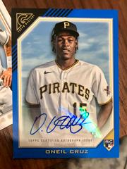 Oneil Cruz [Blue] #RA-OC Baseball Cards 2022 Topps Gallery Rookie Autographs Prices