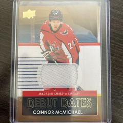 Connor McMichael [Jersey] Hockey Cards 2021 Upper Deck Debut Dates Prices