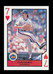 John Franco [Seven of Hearts] Baseball Cards 1990 U.S. Playing Card All Stars Prices