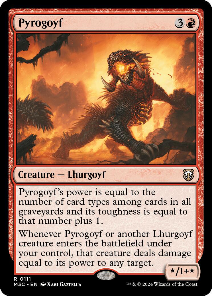 Pyrogoyf [Foil] #111 Magic Modern Horizons 3 Commander