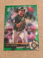 Matt Chapman [Green Refractor] #BCP110 Baseball Cards 2017 Bowman Mega Box Chrome Prospects Prices
