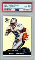 Emmitt Smith [Premiere Date] Football Cards 2000 Pacific Prices