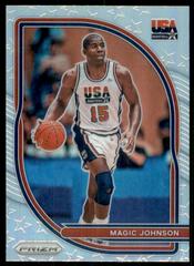 Magic Johnson [Silver] #7 Basketball Cards 2020 Panini Prizm USA Basketball Prices