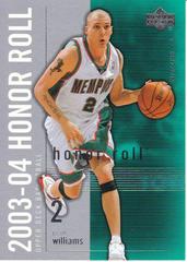 Jason Williams #40 Basketball Cards 2003 Upper Deck Honor Roll Prices