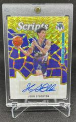 John Stockton [Gold] #SC-JSK Basketball Cards 2019 Panini Mosaic Scripts Prices