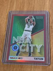 Jayson Tatum [Red] Basketball Cards 2019 Panini Hoops Premium Stock NBA City Prices