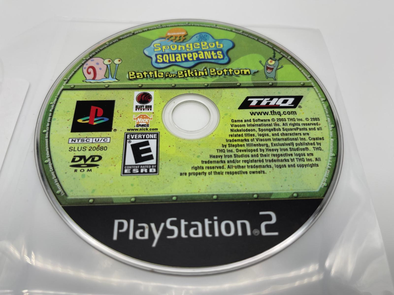 SpongeBob SquarePants Battle for Bikini Bottom | Item only | Playstation 2