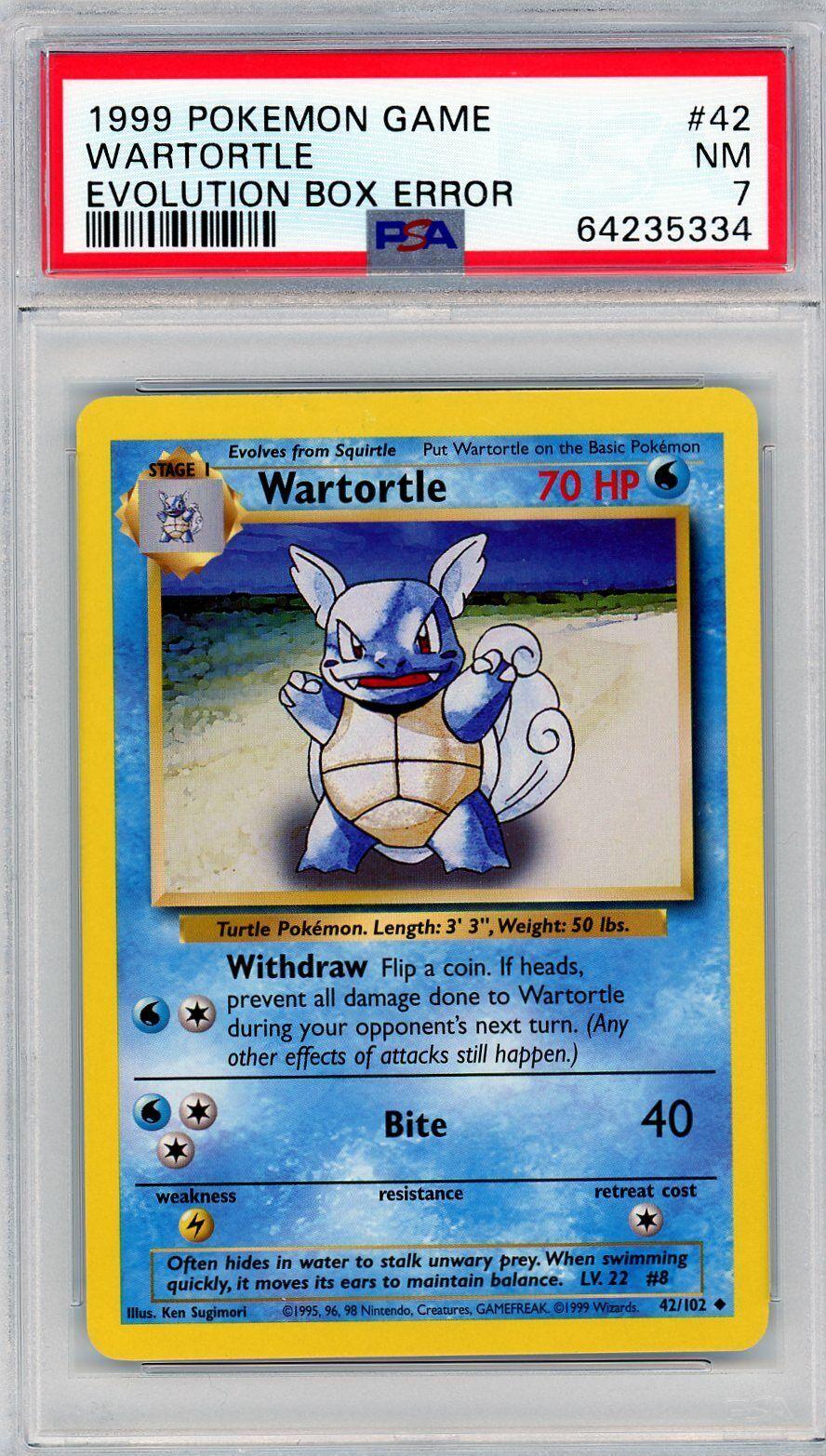 Wartortle [Evolution Box Error] #42 Pokemon Base Set