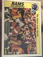The Rams Lock Horns Offense Football Cards 1988 Fleer Team Action Prices