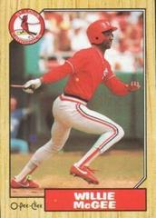 Willie McGee #357 Baseball Cards 1987 O Pee Chee Prices