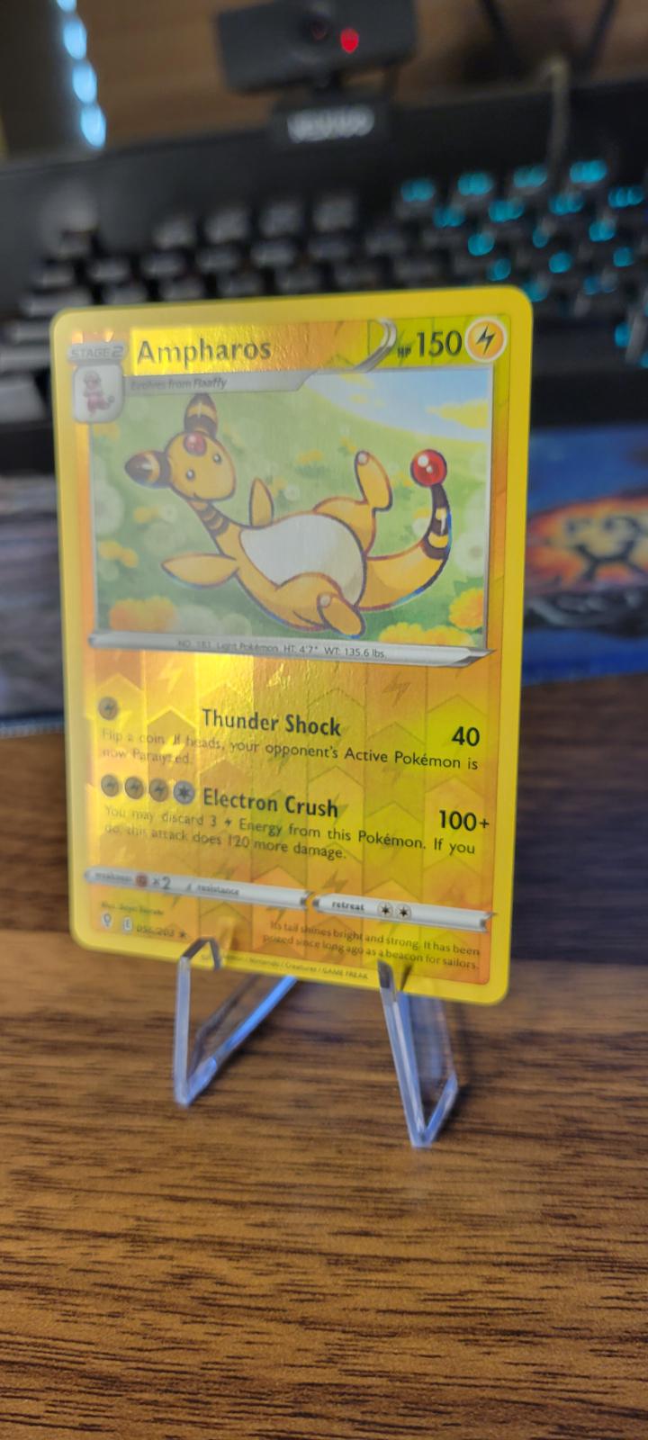 Ampharos [Reverse Holo] Ungraded Pokemon Evolving Skies