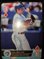 Paul Molitor [Aces 10 of Diamonds] Baseball Cards 1992 U.S. Playing Card Aces Prices