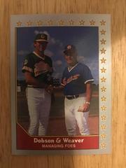 P. Dobson, E. Weaver #219 Baseball Cards 1990 Pacific Senior League Prices