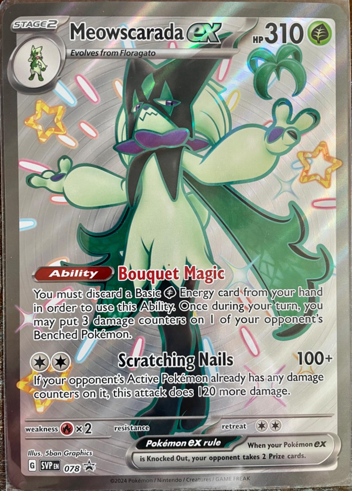 Meowscarada Ex [Jumbo] #78 Pokemon Promo