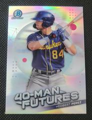 Hedbert Perez #FMF-11 Baseball Cards 2021 Bowman Chrome 40 Man Futures Prices