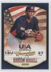 Addison Russell Baseball Cards 2013 Panini USA Baseball Champions Prices