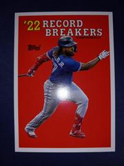 Vladimir Guerrero Jr. #RB-9 Baseball Cards 2023 Topps Oversized Record Breakers Prices