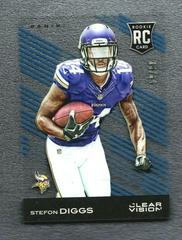 Stefon Diggs [Blue] Football Cards 2015 Panini Clear Vision Prices