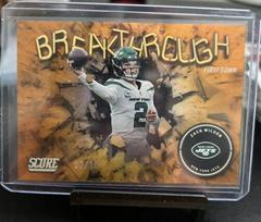 Zach Wilson [First Down] #B13 Football Cards 2022 Panini Score Breakthrough Prices