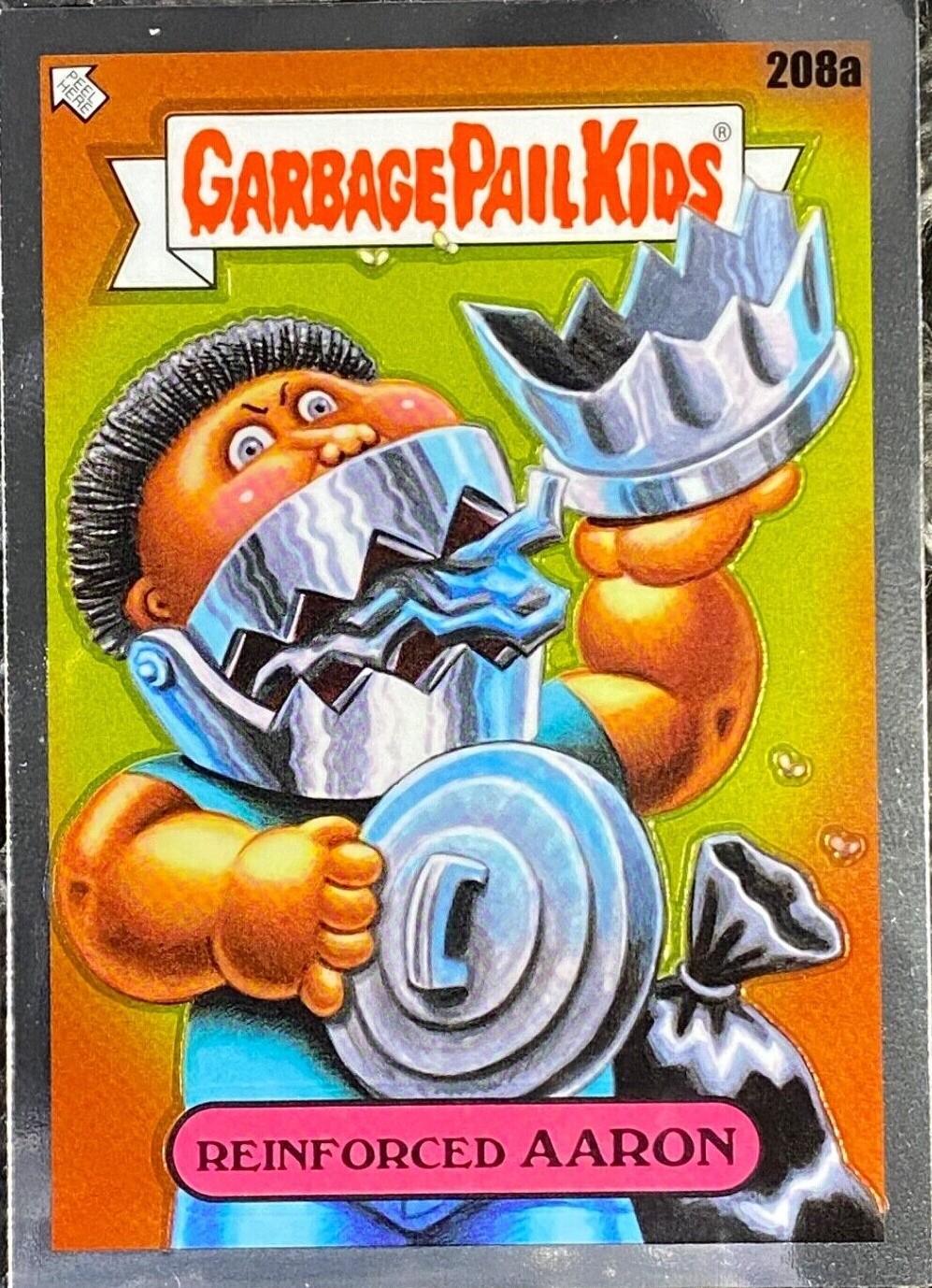 Reinforced AARON #208a 2022 Garbage Pail Kids Chrome