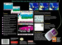 Back Cover | Mario Paint [Mouse Bundle] Super Nintendo