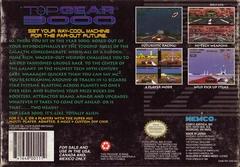 Back Cover | Top Gear 3000 Super Nintendo