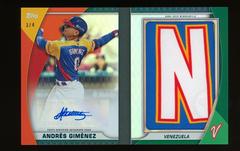 Andres Gimenez #NRB-AG Baseball Cards 2023 Topps World Classic Nameplate Patch Relics Autograph Books Prices