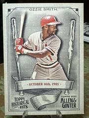 Ozzie Smith Baseball Cards 2021 Topps Allen & Ginter Historic Hits Prices