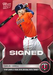 Carlos Correa Baseball Cards 2022 Topps Now Spring Training Prices