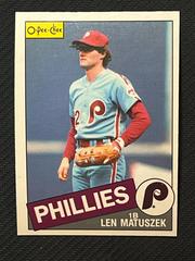 Len Matuszek #226 Baseball Cards 1985 O Pee Chee Prices